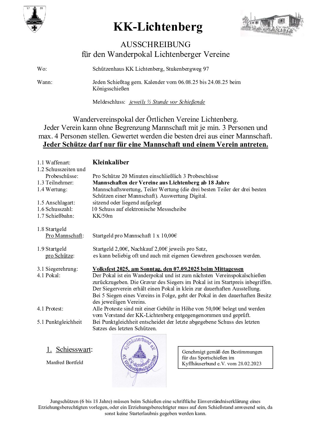 Wanderpokal der Lichtenberger Vereine